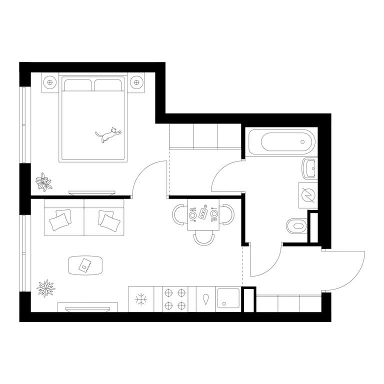 1-BD Apartment Sale, 31.9平方米 at Ilinskie Luga, Zapovednaya Street, 1, posyolok Ilyinskoye-Usovo, Krasnogorsk City District, Moscow Region, Russia #1 1-BD Apartment Sale, 31.9平方米 at Ilinskie Luga, Zapovednaya Street, 1, posyolok Ilyinskoye-Usovo, Krasnogorsk City District, Moscow Region, Russia #1