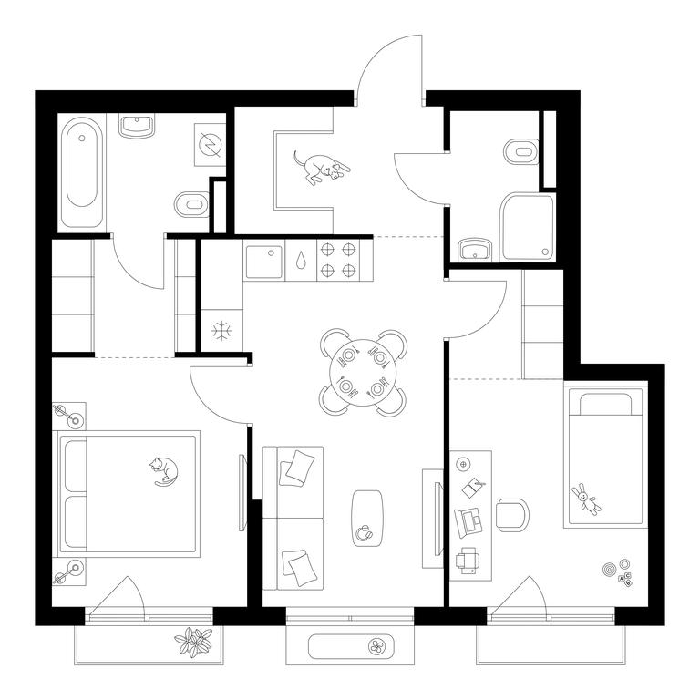 2-BD Apartment Sale, 53平方米 at Ilinskie Luga, Zapovednaya Street, 1, posyolok Ilyinskoye-Usovo, Krasnogorsk City District, Moscow Region, Russia #1 2-BD Apartment Sale, 53平方米 at Ilinskie Luga, Zapovednaya Street, 1, posyolok Ilyinskoye-Usovo, Krasnogorsk City District, Moscow Region, Russia #1