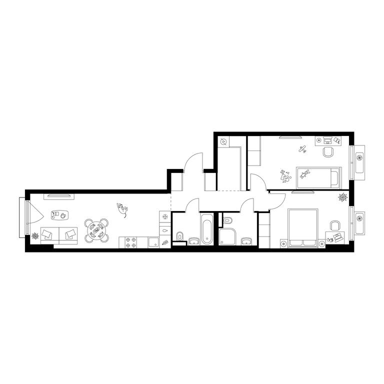 2-BD Apartment Sale, 66.7 sq. m. at Ilinskie Luga, Zapovednaya Street, 1, posyolok Ilyinskoye-Usovo, Krasnogorsk City District, Moscow Region, Russia #1 2-BD Apartment Sale, 66.7 sq. m. at Ilinskie Luga, Zapovednaya Street, 1, posyolok Ilyinskoye-Usovo, Krasnogorsk City District, Moscow Region, Russia #1