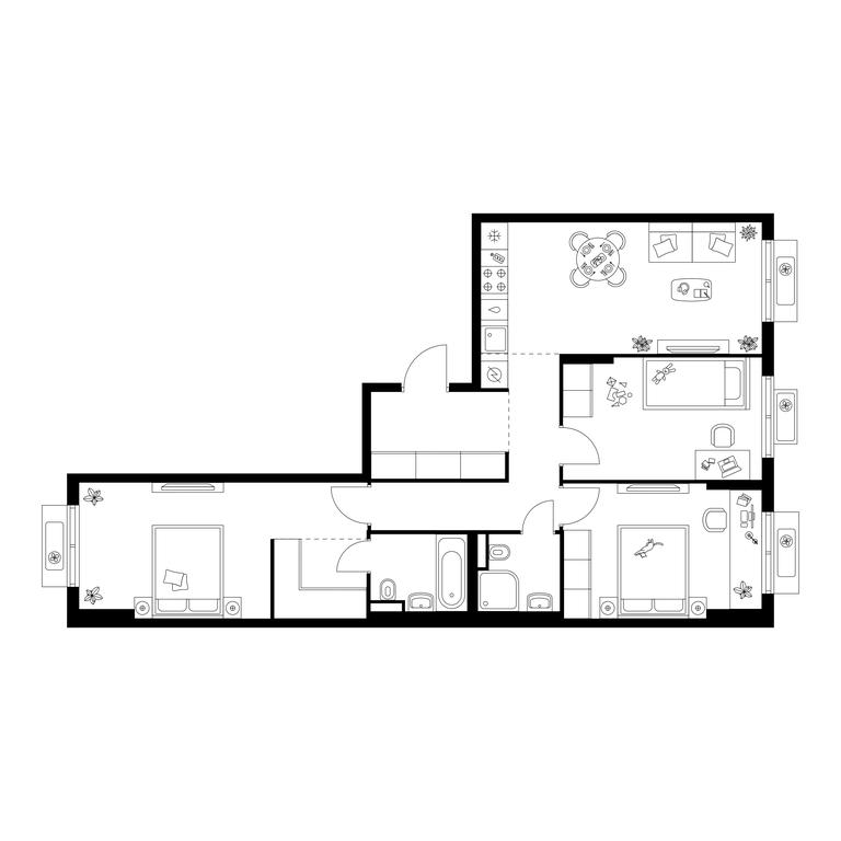 3-BD Apartment Sale, 81.04 sq. m. at Ilinskie Luga, Zapovednaya Street, 1, posyolok Ilyinskoye-Usovo, Krasnogorsk City District, Moscow Region, Russia #1 3-BD Apartment Sale, 81.04 sq. m. at Ilinskie Luga, Zapovednaya Street, 1, posyolok Ilyinskoye-Usovo, Krasnogorsk City District, Moscow Region, Russia #1