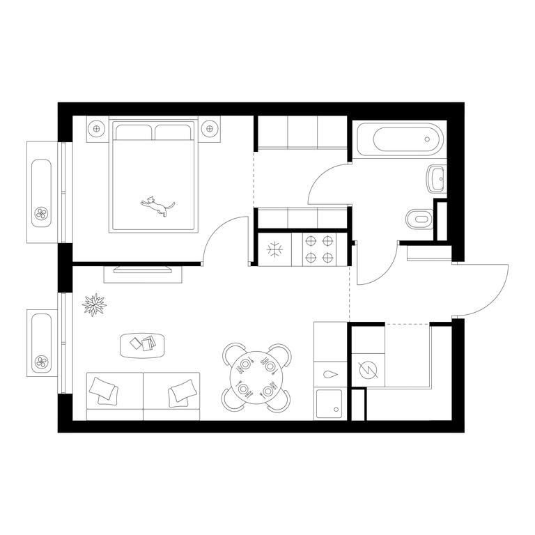 1-BD Apartment Sale, 35.3 sq. m. at Ilinskie Luga, Zapovednaya Street, 1, posyolok Ilyinskoye-Usovo, Krasnogorsk City District, Moscow Region, Russia #1 1-BD Apartment Sale, 35.3 sq. m. at Ilinskie Luga, Zapovednaya Street, 1, posyolok Ilyinskoye-Usovo, Krasnogorsk City District, Moscow Region, Russia #1