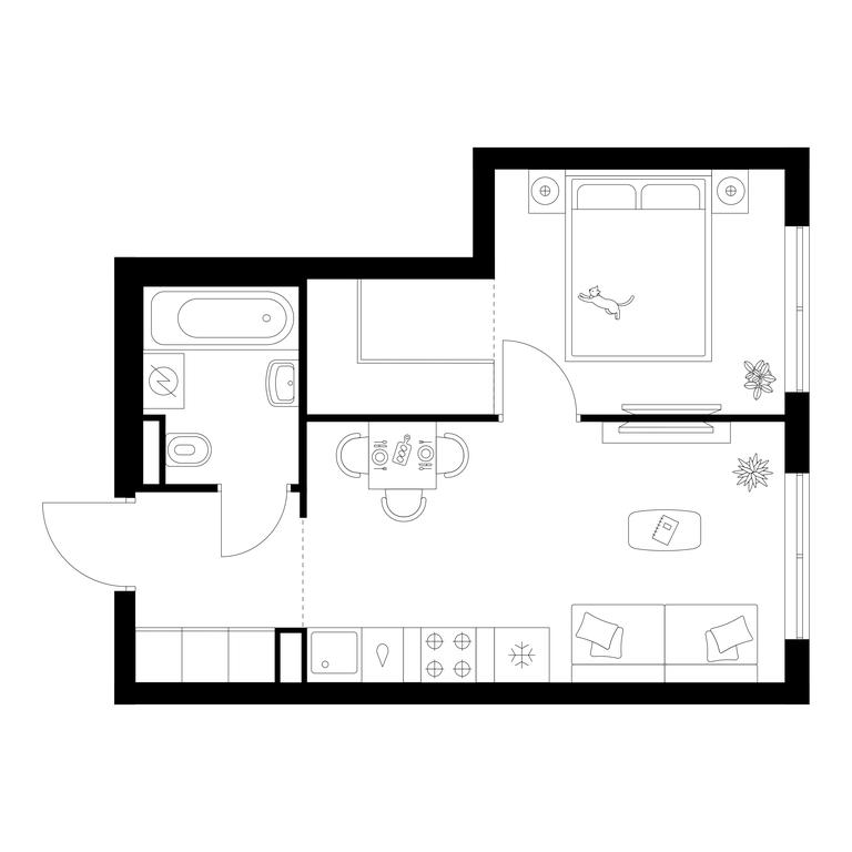 1-BD Apartment Sale, 33.5 sq. m. at Ilinskie Luga, Zapovednaya Street, 1, posyolok Ilyinskoye-Usovo, Krasnogorsk City District, Moscow Region, Russia #1 1-BD Apartment Sale, 33.5 sq. m. at Ilinskie Luga, Zapovednaya Street, 1, posyolok Ilyinskoye-Usovo, Krasnogorsk City District, Moscow Region, Russia #1