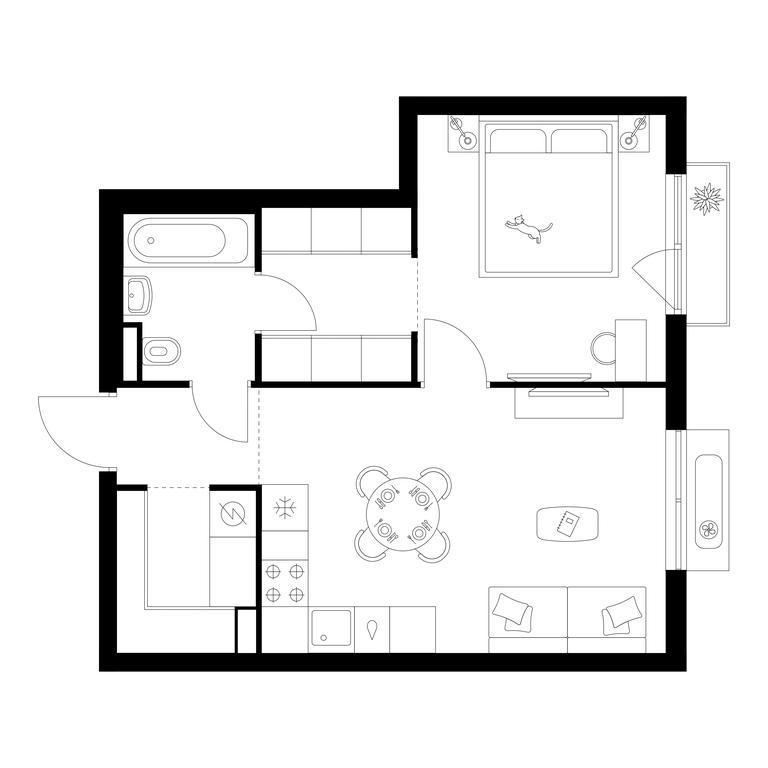 1-BD Apartment Sale, 43.2 sq. m. at Ilinskie Luga, Zapovednaya Street, 1, posyolok Ilyinskoye-Usovo, Krasnogorsk City District, Moscow Region, Russia #1 1-BD Apartment Sale, 43.2 sq. m. at Ilinskie Luga, Zapovednaya Street, 1, posyolok Ilyinskoye-Usovo, Krasnogorsk City District, Moscow Region, Russia #1
