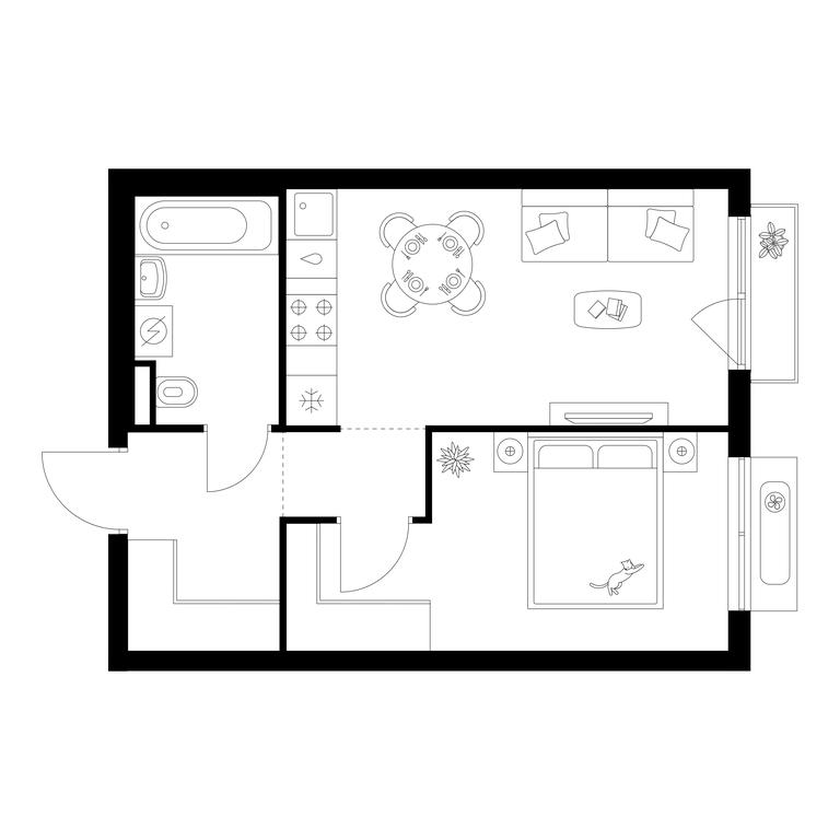 1-BD Apartment Sale, 37.4平方米 at Ilinskie Luga, Zapovednaya Street, 1, posyolok Ilyinskoye-Usovo, Krasnogorsk City District, Moscow Region, Russia #1 1-BD Apartment Sale, 37.4平方米 at Ilinskie Luga, Zapovednaya Street, 1, posyolok Ilyinskoye-Usovo, Krasnogorsk City District, Moscow Region, Russia #1