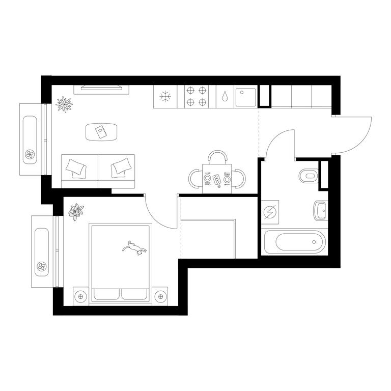 1-BD Apartment Sale, 32.6平方米 at Ilinskie Luga, Zapovednaya Street, 1, posyolok Ilyinskoye-Usovo, Krasnogorsk City District, Moscow Region, Russia #1 1-BD Apartment Sale, 32.6平方米 at Ilinskie Luga, Zapovednaya Street, 1, posyolok Ilyinskoye-Usovo, Krasnogorsk City District, Moscow Region, Russia #1