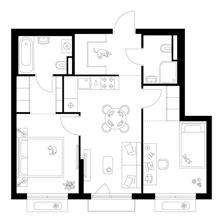 2-BD Apartment Sale, 52.6平方米 at Ilinskie Luga, Zapovednaya Street, 1, posyolok Ilyinskoye-Usovo, Krasnogorsk City District, Moscow Region, Russia #1 2-BD Apartment Sale, 52.6平方米 at Ilinskie Luga, Zapovednaya Street, 1, posyolok Ilyinskoye-Usovo, Krasnogorsk City District, Moscow Region, Russia #1