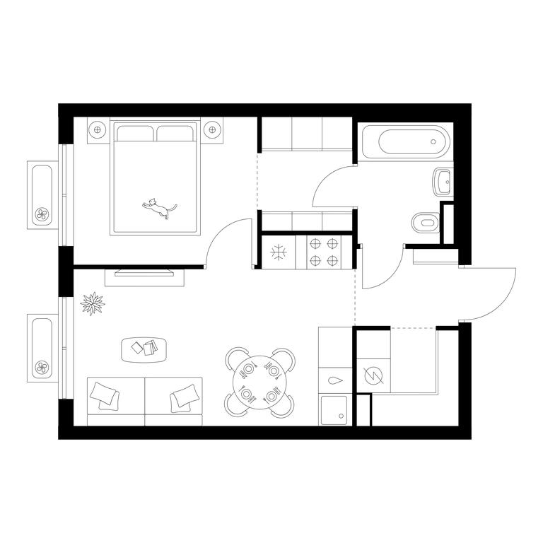 1-BD Apartment Sale, 35.3 sq. m. at Ilinskie Luga, Zapovednaya Street, 1, posyolok Ilyinskoye-Usovo, Krasnogorsk City District, Moscow Region, Russia #1 1-BD Apartment Sale, 35.3 sq. m. at Ilinskie Luga, Zapovednaya Street, 1, posyolok Ilyinskoye-Usovo, Krasnogorsk City District, Moscow Region, Russia #1