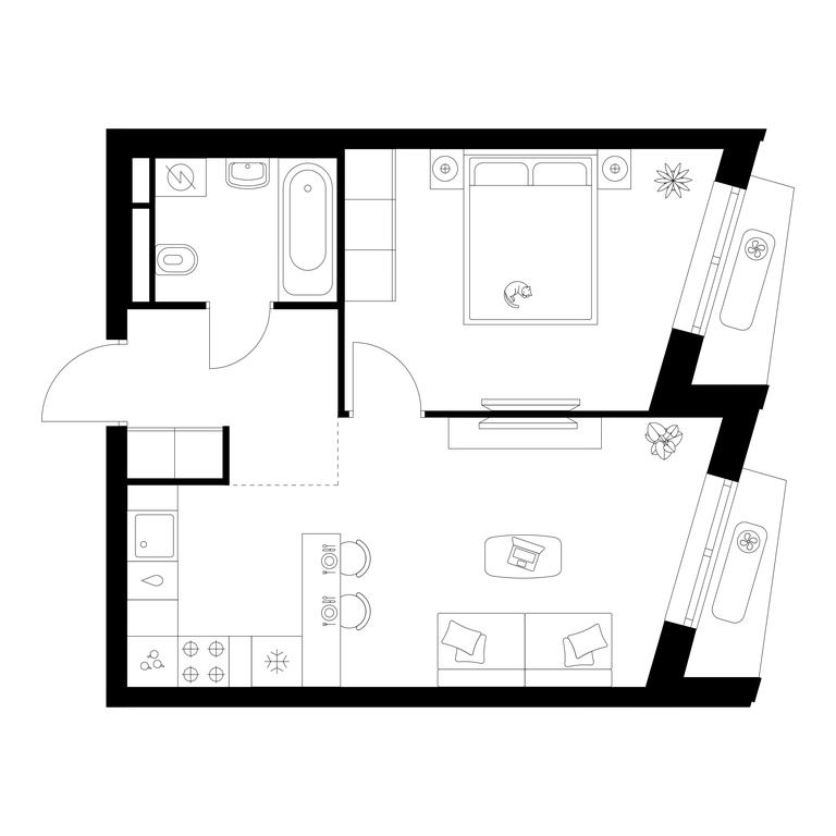 1-BD Apartment Sale, 40.4平方米 at Ilinskie Luga, Zapovednaya Street, 1, posyolok Ilyinskoye-Usovo, Krasnogorsk City District, Moscow Region, Russia #1 1-BD Apartment Sale, 40.4平方米 at Ilinskie Luga, Zapovednaya Street, 1, posyolok Ilyinskoye-Usovo, Krasnogorsk City District, Moscow Region, Russia #1