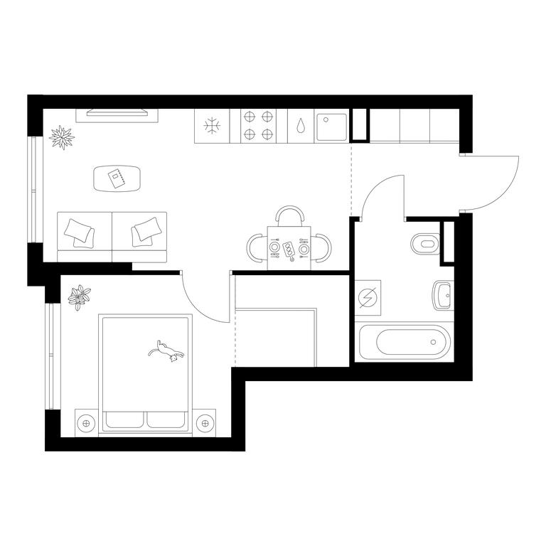 1-BD Apartment Sale, 32.6 sq. m. at Ilinskie Luga, Zapovednaya Street, 1, posyolok Ilyinskoye-Usovo, Krasnogorsk City District, Moscow Region, Russia #1 1-BD Apartment Sale, 32.6 sq. m. at Ilinskie Luga, Zapovednaya Street, 1, posyolok Ilyinskoye-Usovo, Krasnogorsk City District, Moscow Region, Russia #1