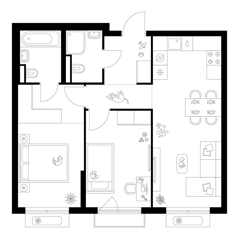 2-BD Apartment Sale, 58.3 sq. m. at Ilinskie Luga, Zapovednaya Street, 1, posyolok Ilyinskoye-Usovo, Krasnogorsk City District, Moscow Region, Russia #1 2-BD Apartment Sale, 58.3 sq. m. at Ilinskie Luga, Zapovednaya Street, 1, posyolok Ilyinskoye-Usovo, Krasnogorsk City District, Moscow Region, Russia #1
