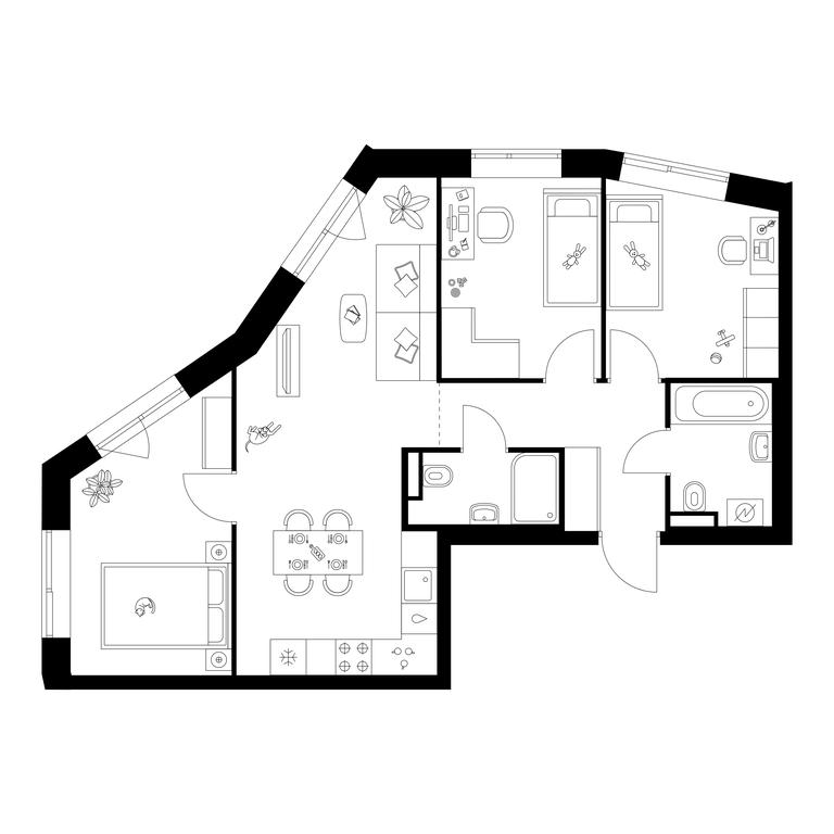 3-BD Apartment Sale, 65.4 sq. m. at Salarevo Park, Salaryevskaya Street, 8к1, Moskovskiy Settlement, Moscow, Russia #1 3-BD Apartment Sale, 65.4 sq. m. at Salarevo Park, Salaryevskaya Street, 8к1, Moskovskiy Settlement, Moscow, Russia #1