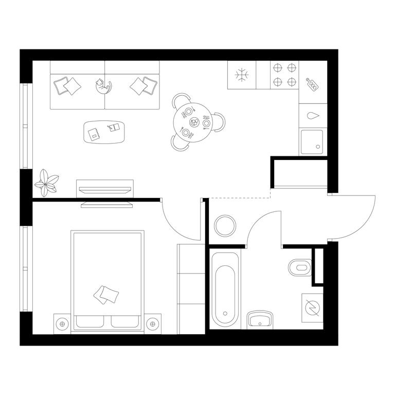 1-BD Apartment Sale, 34.3 sq. m. at Ilinskie Luga, Zapovednaya Street, 1, posyolok Ilyinskoye-Usovo, Krasnogorsk City District, Moscow Region, Russia #1 1-BD Apartment Sale, 34.3 sq. m. at Ilinskie Luga, Zapovednaya Street, 1, posyolok Ilyinskoye-Usovo, Krasnogorsk City District, Moscow Region, Russia #1