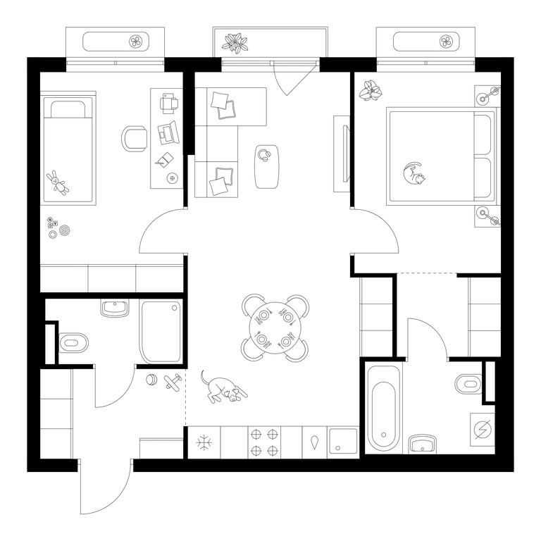 2-BD Apartment Sale, 57.4 sq. m. at Ilinskie Luga, Zapovednaya Street, 1, posyolok Ilyinskoye-Usovo, Krasnogorsk City District, Moscow Region, Russia #1 2-BD Apartment Sale, 57.4 sq. m. at Ilinskie Luga, Zapovednaya Street, 1, posyolok Ilyinskoye-Usovo, Krasnogorsk City District, Moscow Region, Russia #1
