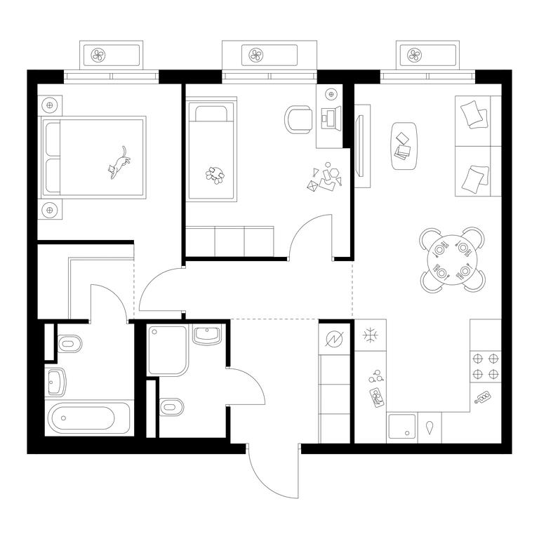 2-BD Apartment Sale, 56.37 sq. m. at Ilinskie Luga, Zapovednaya Street, 1, posyolok Ilyinskoye-Usovo, Krasnogorsk City District, Moscow Region, Russia #1 2-BD Apartment Sale, 56.37 sq. m. at Ilinskie Luga, Zapovednaya Street, 1, posyolok Ilyinskoye-Usovo, Krasnogorsk City District, Moscow Region, Russia #1