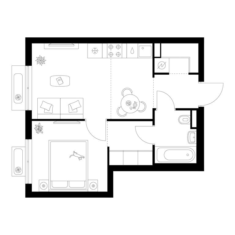 1-BD Apartment Sale, 35.5 sq. m. at Ilinskie Luga, Zapovednaya Street, 1, posyolok Ilyinskoye-Usovo, Krasnogorsk City District, Moscow Region, Russia #1 1-BD Apartment Sale, 35.5 sq. m. at Ilinskie Luga, Zapovednaya Street, 1, posyolok Ilyinskoye-Usovo, Krasnogorsk City District, Moscow Region, Russia #1