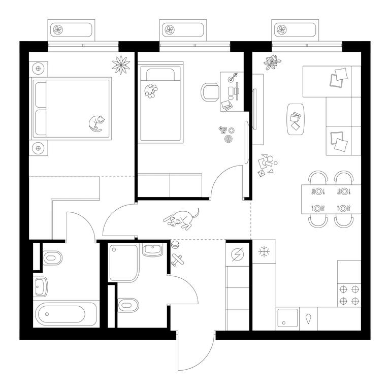 2-BD Apartment Sale, 56.8 sq. m. at Ilinskie Luga, Zapovednaya Street, 1, posyolok Ilyinskoye-Usovo, Krasnogorsk City District, Moscow Region, Russia #1 2-BD Apartment Sale, 56.8 sq. m. at Ilinskie Luga, Zapovednaya Street, 1, posyolok Ilyinskoye-Usovo, Krasnogorsk City District, Moscow Region, Russia #1