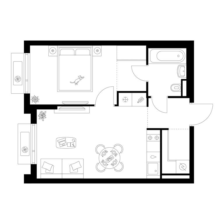 1-BD Apartment Sale, 39.16平方米 at Ilinskie Luga, Zapovednaya Street, 1, posyolok Ilyinskoye-Usovo, Krasnogorsk City District, Moscow Region, Russia #1 1-BD Apartment Sale, 39.16平方米 at Ilinskie Luga, Zapovednaya Street, 1, posyolok Ilyinskoye-Usovo, Krasnogorsk City District, Moscow Region, Russia #1