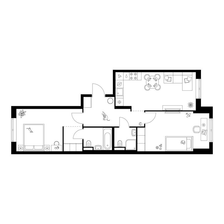 2-BD Apartment Sale, 62.77 sq. m. at Ilinskie Luga, Zapovednaya Street, 1, posyolok Ilyinskoye-Usovo, Krasnogorsk City District, Moscow Region, Russia #1 2-BD Apartment Sale, 62.77 sq. m. at Ilinskie Luga, Zapovednaya Street, 1, posyolok Ilyinskoye-Usovo, Krasnogorsk City District, Moscow Region, Russia #1