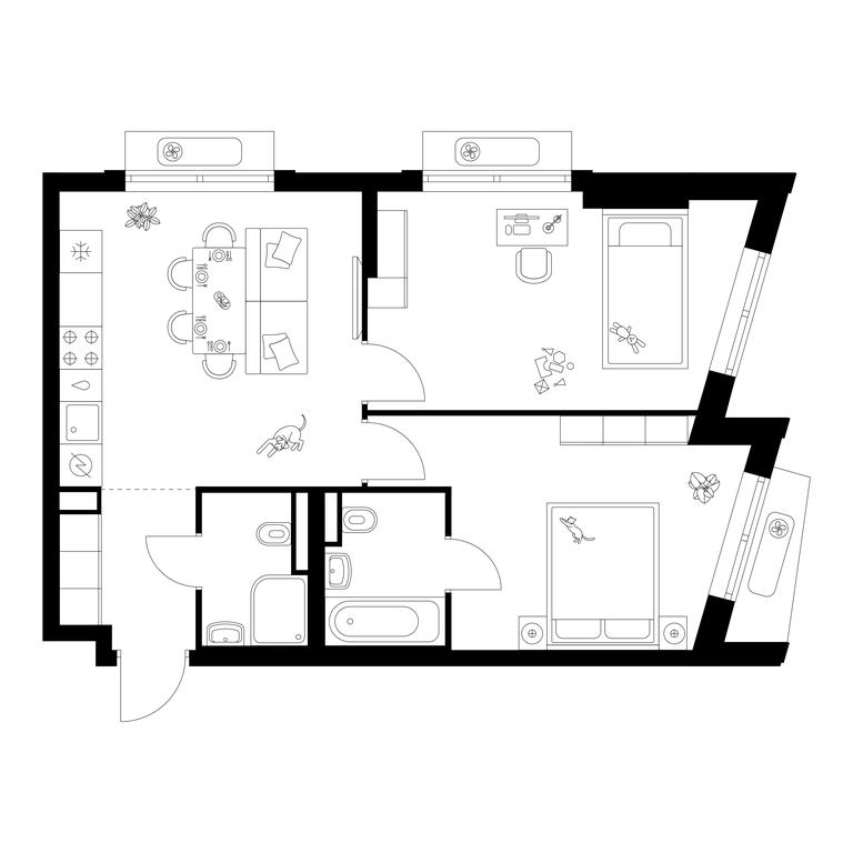 2-BD Apartment Sale, 57.07 sq. m. at Ilinskie Luga, Zapovednaya Street, 1, posyolok Ilyinskoye-Usovo, Krasnogorsk City District, Moscow Region, Russia #1 2-BD Apartment Sale, 57.07 sq. m. at Ilinskie Luga, Zapovednaya Street, 1, posyolok Ilyinskoye-Usovo, Krasnogorsk City District, Moscow Region, Russia #1