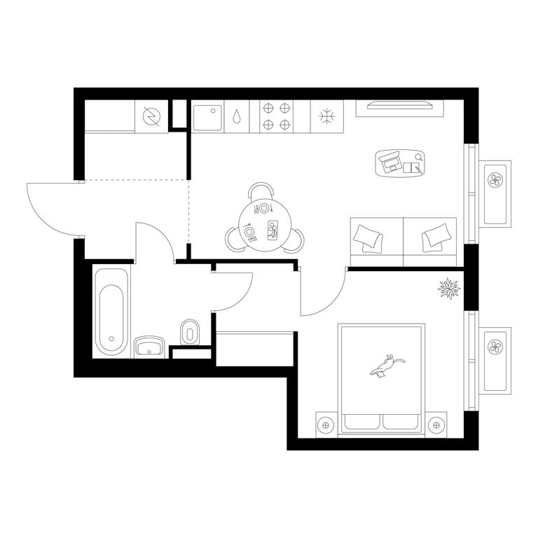 1-BD Apartment Sale, 34.72 sq. m. at Ilinskie Luga, Zapovednaya Street, 1, posyolok Ilyinskoye-Usovo, Krasnogorsk City District, Moscow Region, Russia #1 1-BD Apartment Sale, 34.72 sq. m. at Ilinskie Luga, Zapovednaya Street, 1, posyolok Ilyinskoye-Usovo, Krasnogorsk City District, Moscow Region, Russia #1