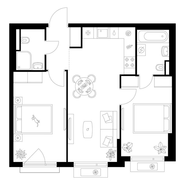 2-BD Apartment Sale, 55.31 sq. m. at Ilinskie Luga, Zapovednaya Street, 1, posyolok Ilyinskoye-Usovo, Krasnogorsk City District, Moscow Region, Russia #1 2-BD Apartment Sale, 55.31 sq. m. at Ilinskie Luga, Zapovednaya Street, 1, posyolok Ilyinskoye-Usovo, Krasnogorsk City District, Moscow Region, Russia #1