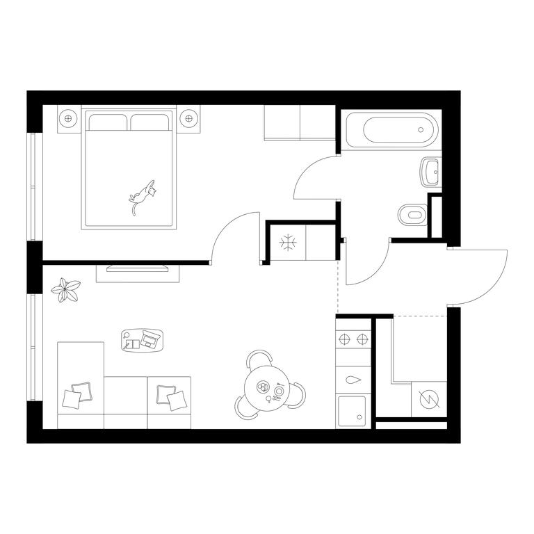 1-BD Apartment Sale, 35.3 sq. m. at Ilinskie Luga, Zapovednaya Street, 1, posyolok Ilyinskoye-Usovo, Krasnogorsk City District, Moscow Region, Russia #1 1-BD Apartment Sale, 35.3 sq. m. at Ilinskie Luga, Zapovednaya Street, 1, posyolok Ilyinskoye-Usovo, Krasnogorsk City District, Moscow Region, Russia #1