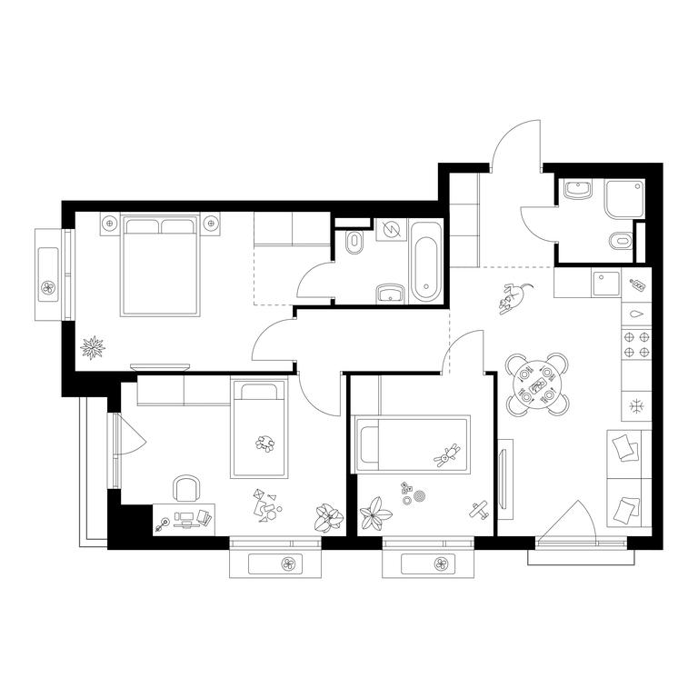 3-BD Apartment Sale, 68.5 sq. m. at Ilinskie Luga, Zapovednaya Street, 1, posyolok Ilyinskoye-Usovo, Krasnogorsk City District, Moscow Region, Russia #1 3-BD Apartment Sale, 68.5 sq. m. at Ilinskie Luga, Zapovednaya Street, 1, posyolok Ilyinskoye-Usovo, Krasnogorsk City District, Moscow Region, Russia #1