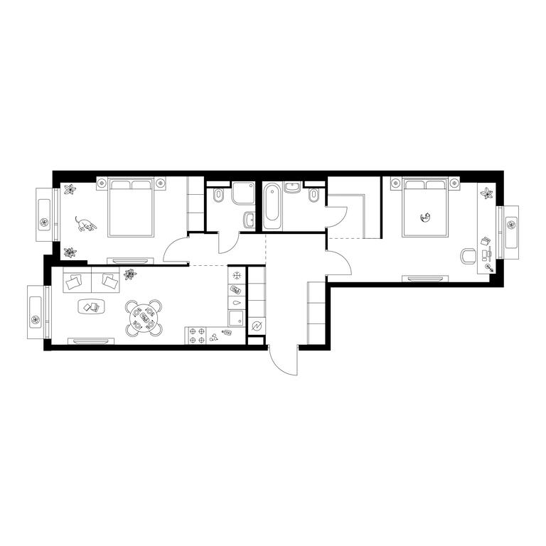 2-BD Apartment Sale, 68.66 sq. m. at Ilinskie Luga, Zapovednaya Street, 1, posyolok Ilyinskoye-Usovo, Krasnogorsk City District, Moscow Region, Russia #1 2-BD Apartment Sale, 68.66 sq. m. at Ilinskie Luga, Zapovednaya Street, 1, posyolok Ilyinskoye-Usovo, Krasnogorsk City District, Moscow Region, Russia #1