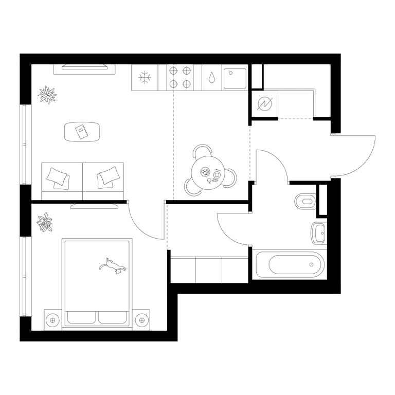 1-BD Apartment Sale, 35.5平方米 at Ilinskie Luga, Zapovednaya Street, 1, posyolok Ilyinskoye-Usovo, Krasnogorsk City District, Moscow Region, Russia #1 1-BD Apartment Sale, 35.5平方米 at Ilinskie Luga, Zapovednaya Street, 1, posyolok Ilyinskoye-Usovo, Krasnogorsk City District, Moscow Region, Russia #1