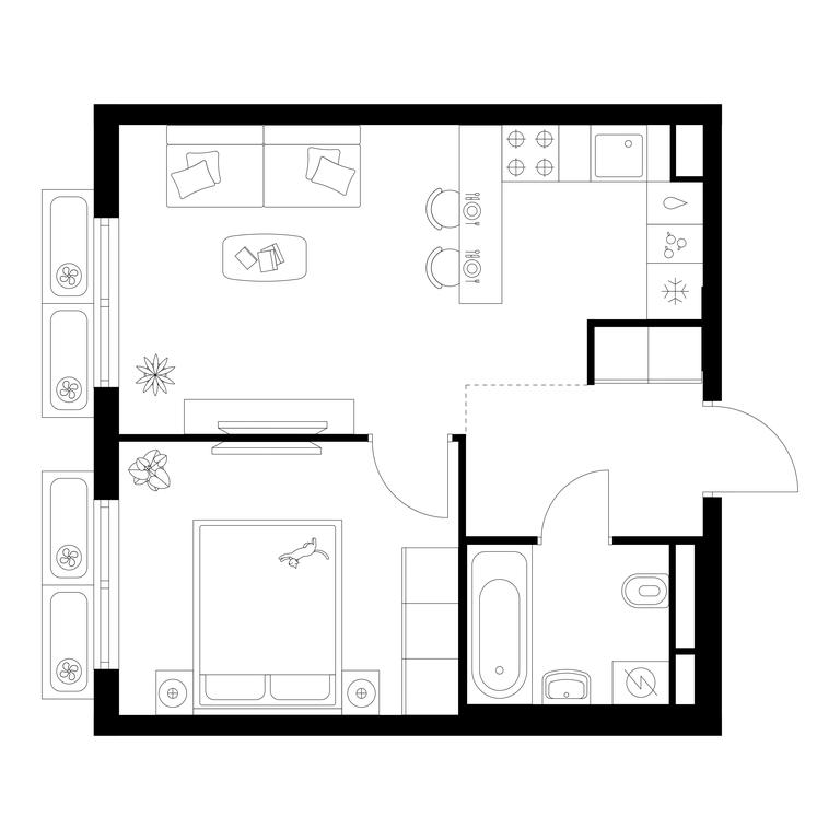1-BD Apartment Sale, 37.01 sq. m. at Ilinskie Luga, Zapovednaya Street, 1, posyolok Ilyinskoye-Usovo, Krasnogorsk City District, Moscow Region, Russia #1 1-BD Apartment Sale, 37.01 sq. m. at Ilinskie Luga, Zapovednaya Street, 1, posyolok Ilyinskoye-Usovo, Krasnogorsk City District, Moscow Region, Russia #1