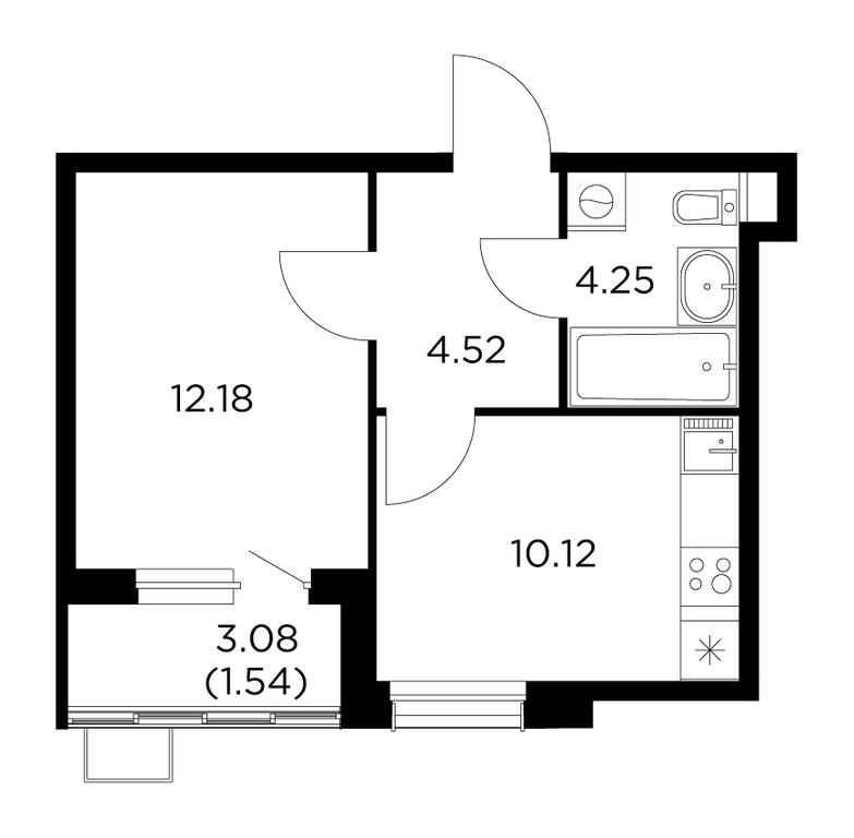 1-BD Apartment Sale, 32.61 sq. m. at Novoe Pushkino, mikrorayon Novoye Pushkino, Pushkino, Moscow Region, Russia #1 1-BD Apartment Sale, 32.61 sq. m. at Novoe Pushkino, mikrorayon Novoye Pushkino, Pushkino, Moscow Region, Russia #1