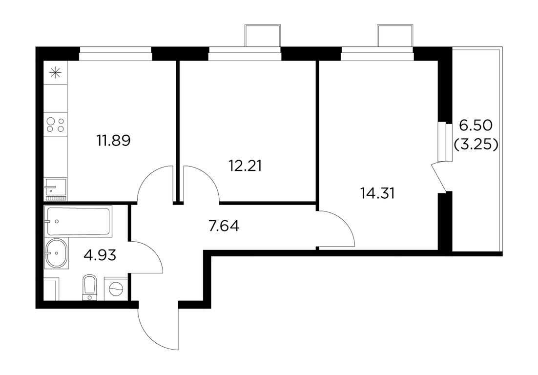 2-BD Apartment Sale, 54 sq. m. at Novoe Pushkino, mikrorayon Novoye Pushkino, Pushkino, Moscow Region, Russia #1 2-BD Apartment Sale, 54 sq. m. at Novoe Pushkino, mikrorayon Novoye Pushkino, Pushkino, Moscow Region, Russia #1