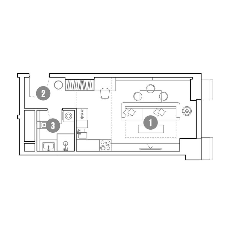 Apartment Sale, 31 sq. m. at Mirapolis, Mira Avenue, 222Ас9, Moscow, Russia #1