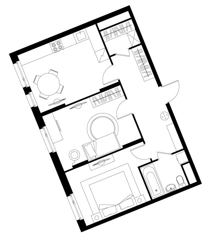 2-BD Apartment Sale, 59.9 sq. m. at Peredelkino Blizhnee, Korneya Chukovskogo Street, 1, Vnukovskoye Settlement, Moscow, Russia #1 2-BD Apartment Sale, 59.9 sq. m. at Peredelkino Blizhnee, Korneya Chukovskogo Street, 1, Vnukovskoye Settlement, Moscow, Russia #1