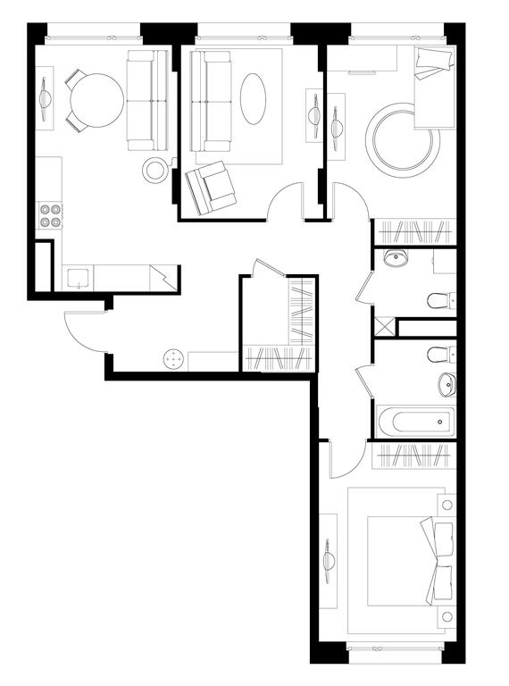 3-BD Apartment Sale, 81.2 sq. m. at Peredelkino Blizhnee, Korneya Chukovskogo Street, 1, Vnukovskoye Settlement, Moscow, Russia #1 3-BD Apartment Sale, 81.2 sq. m. at Peredelkino Blizhnee, Korneya Chukovskogo Street, 1, Vnukovskoye Settlement, Moscow, Russia #1