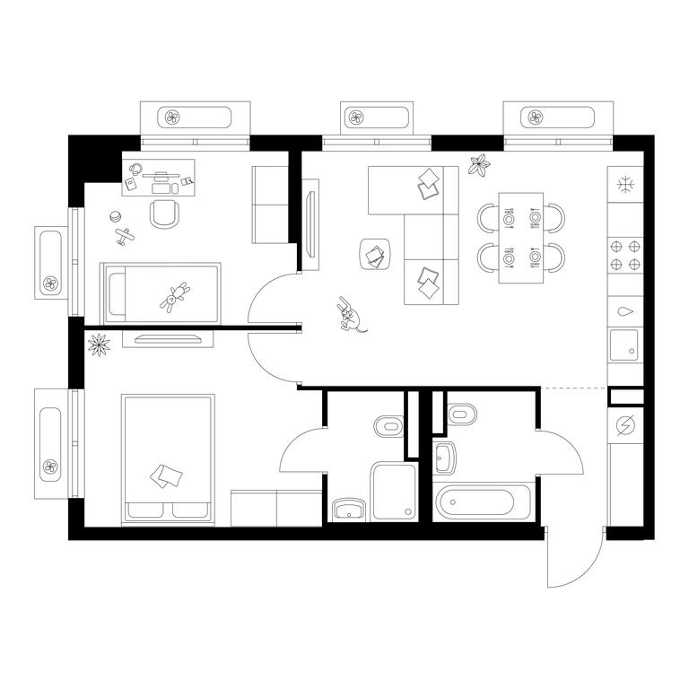 2-BD Apartment Sale, 54.1 sq. m. at Ilinskie Luga, Zapovednaya Street, 1, posyolok Ilyinskoye-Usovo, Krasnogorsk City District, Moscow Region, Russia #1 2-BD Apartment Sale, 54.1 sq. m. at Ilinskie Luga, Zapovednaya Street, 1, posyolok Ilyinskoye-Usovo, Krasnogorsk City District, Moscow Region, Russia #1