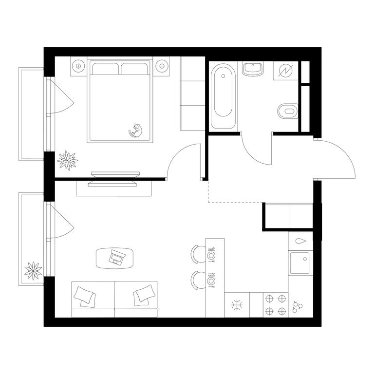 1-BD Apartment Sale, 37.87 sq. m. at Ilinskie Luga, Zapovednaya Street, 1, posyolok Ilyinskoye-Usovo, Krasnogorsk City District, Moscow Region, Russia #1 1-BD Apartment Sale, 37.87 sq. m. at Ilinskie Luga, Zapovednaya Street, 1, posyolok Ilyinskoye-Usovo, Krasnogorsk City District, Moscow Region, Russia #1