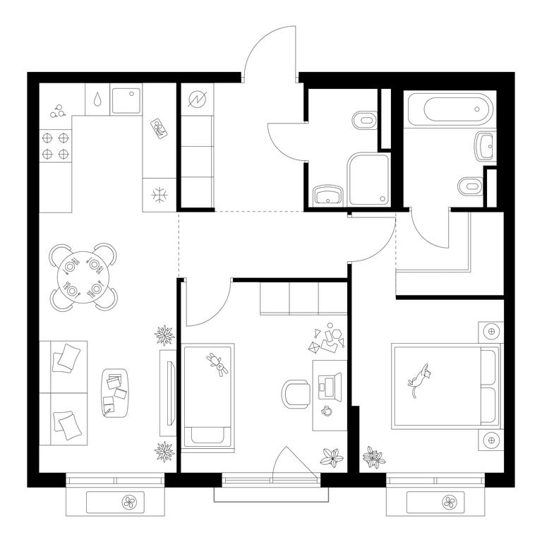 2-BD Apartment Sale, 56.84 sq. m. at Ilinskie Luga, Zapovednaya Street, 1, posyolok Ilyinskoye-Usovo, Krasnogorsk City District, Moscow Region, Russia #1 2-BD Apartment Sale, 56.84 sq. m. at Ilinskie Luga, Zapovednaya Street, 1, posyolok Ilyinskoye-Usovo, Krasnogorsk City District, Moscow Region, Russia #1