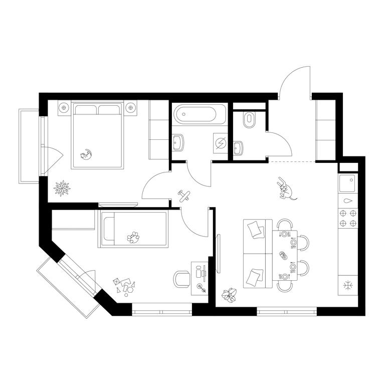 2-BD Apartment Sale, 52.09 sq. m. at Ilinskie Luga, Zapovednaya Street, 1, posyolok Ilyinskoye-Usovo, Krasnogorsk City District, Moscow Region, Russia #1 2-BD Apartment Sale, 52.09 sq. m. at Ilinskie Luga, Zapovednaya Street, 1, posyolok Ilyinskoye-Usovo, Krasnogorsk City District, Moscow Region, Russia #1