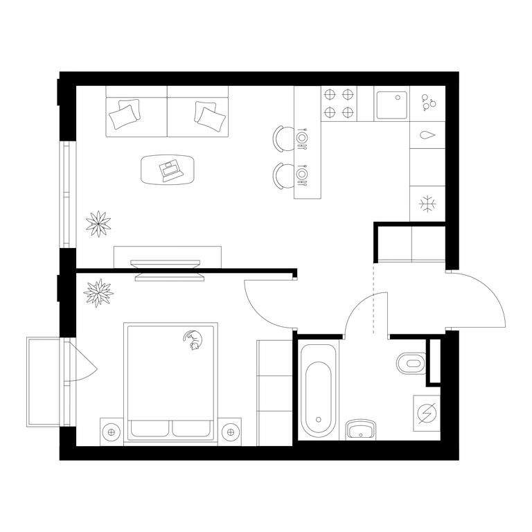 1-BD Apartment Sale, 36.36 sq. m. at Ilinskie Luga, Zapovednaya Street, 1, posyolok Ilyinskoye-Usovo, Krasnogorsk City District, Moscow Region, Russia #1 1-BD Apartment Sale, 36.36 sq. m. at Ilinskie Luga, Zapovednaya Street, 1, posyolok Ilyinskoye-Usovo, Krasnogorsk City District, Moscow Region, Russia #1