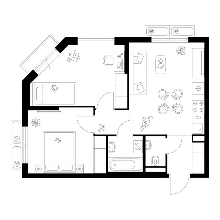 2-BD Apartment Sale, 49.87 sq. m. at Ilinskie Luga, Zapovednaya Street, 1, posyolok Ilyinskoye-Usovo, Krasnogorsk City District, Moscow Region, Russia #1 2-BD Apartment Sale, 49.87 sq. m. at Ilinskie Luga, Zapovednaya Street, 1, posyolok Ilyinskoye-Usovo, Krasnogorsk City District, Moscow Region, Russia #1