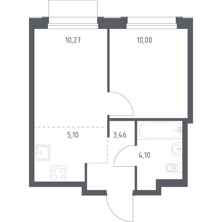 Apartment Sale, 32.93平方米 at Novoe Vnukovo, kvartal № 38, Kokoshkino Settlement, Moscow, Russia #1 Apartment Sale, 32.93平方米 at Novoe Vnukovo, kvartal № 38, Kokoshkino Settlement, Moscow, Russia #1