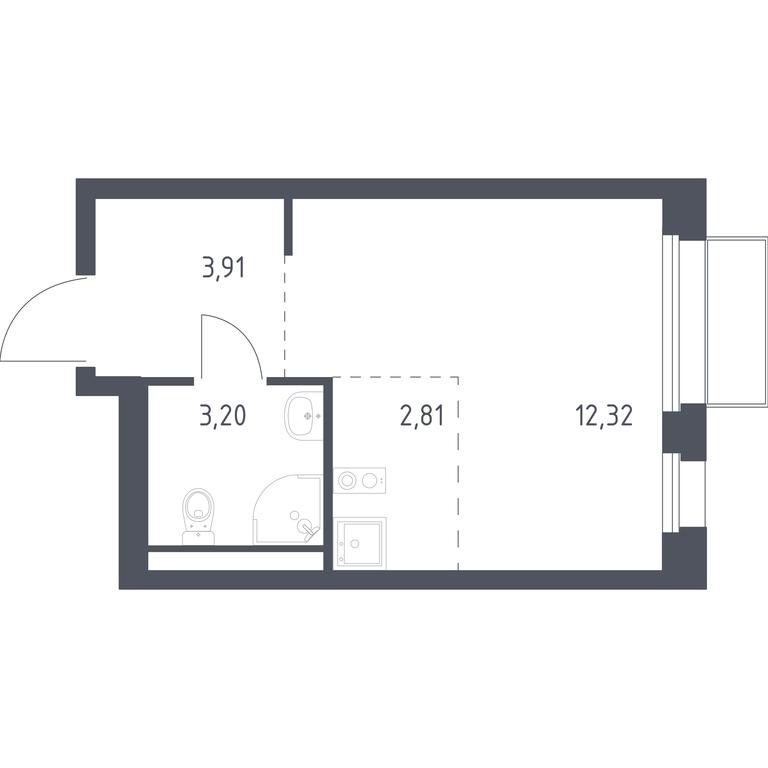 Apartment Sale, 22.24平方米 at Kvartal Marino, kvartal № 175, 1с1, Filimonkovskoye Municipal Formation, Moscow, Russia #1 Apartment Sale, 22.24平方米 at Kvartal Marino, kvartal № 175, 1с1, Filimonkovskoye Municipal Formation, Moscow, Russia #1