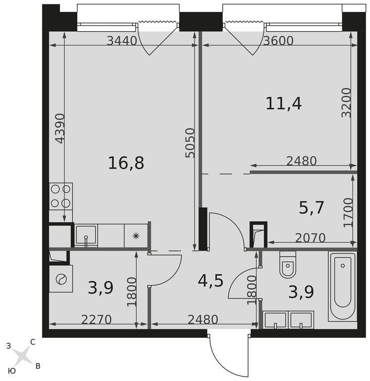 1-BD Apartment Sale, 46.2 sq. m. at The Lake, Snezhnaya Street, 22, Moscow, Russia #2 1-BD Apartment Sale, 46.2 sq. m. at The Lake, Snezhnaya Street, 22, Moscow, Russia #2