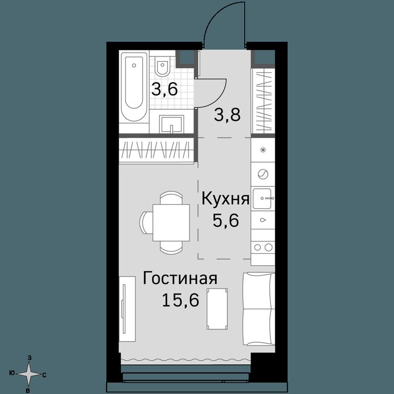 Apartment Sale, 28.6 sq. m. at Amber City, 3rd Khoroshyovsky Drive, 3А, Moscow, Russia #1 Apartment Sale, 28.6 sq. m. at Amber City, 3rd Khoroshyovsky Drive, 3А, Moscow, Russia #1