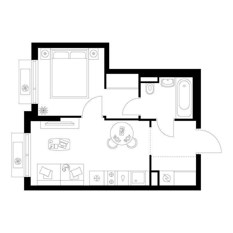 1-BD Apartment Sale, 31.48平方米 at Ilinskie Luga, Zapovednaya Street, 1, posyolok Ilyinskoye-Usovo, Krasnogorsk City District, Moscow Region, Russia #1 1-BD Apartment Sale, 31.48平方米 at Ilinskie Luga, Zapovednaya Street, 1, posyolok Ilyinskoye-Usovo, Krasnogorsk City District, Moscow Region, Russia #1