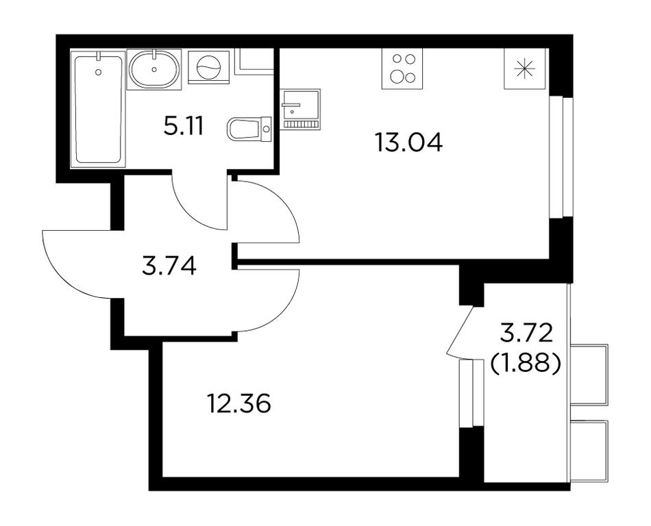 1-BD Apartment Sale, 36.11 sq. m. at Novoe Pushkino, mikrorayon Novoye Pushkino, Pushkino, Moscow Region, Russia #1 1-BD Apartment Sale, 36.11 sq. m. at Novoe Pushkino, mikrorayon Novoye Pushkino, Pushkino, Moscow Region, Russia #1