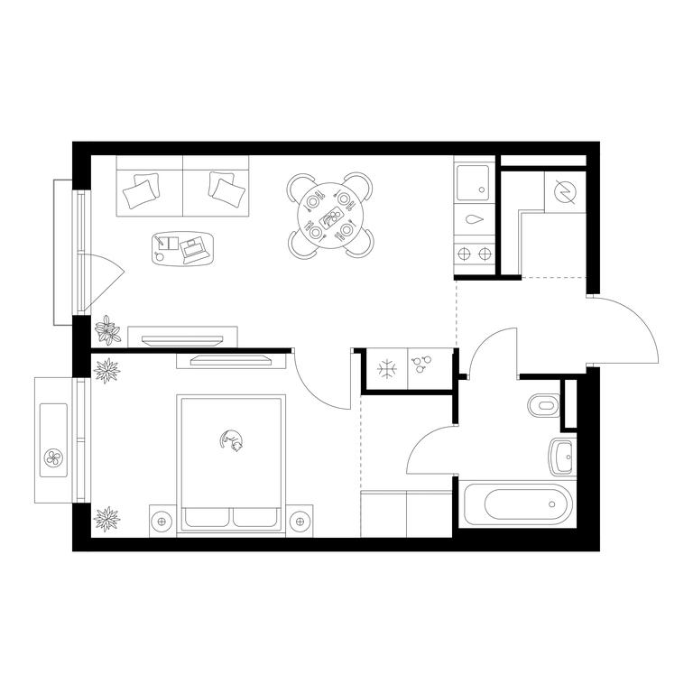 1-BD Apartment Sale, 37.08 sq. m. at Ilinskie Luga, Zapovednaya Street, 1, posyolok Ilyinskoye-Usovo, Krasnogorsk City District, Moscow Region, Russia #1 1-BD Apartment Sale, 37.08 sq. m. at Ilinskie Luga, Zapovednaya Street, 1, posyolok Ilyinskoye-Usovo, Krasnogorsk City District, Moscow Region, Russia #1