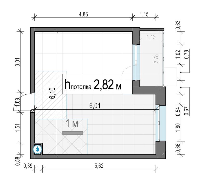 1-BD Apartment Sale, 33.4 sq. m. at Novoe Pushkino, mikrorayon Novoye Pushkino, Pushkino, Moscow Region, Russia #2