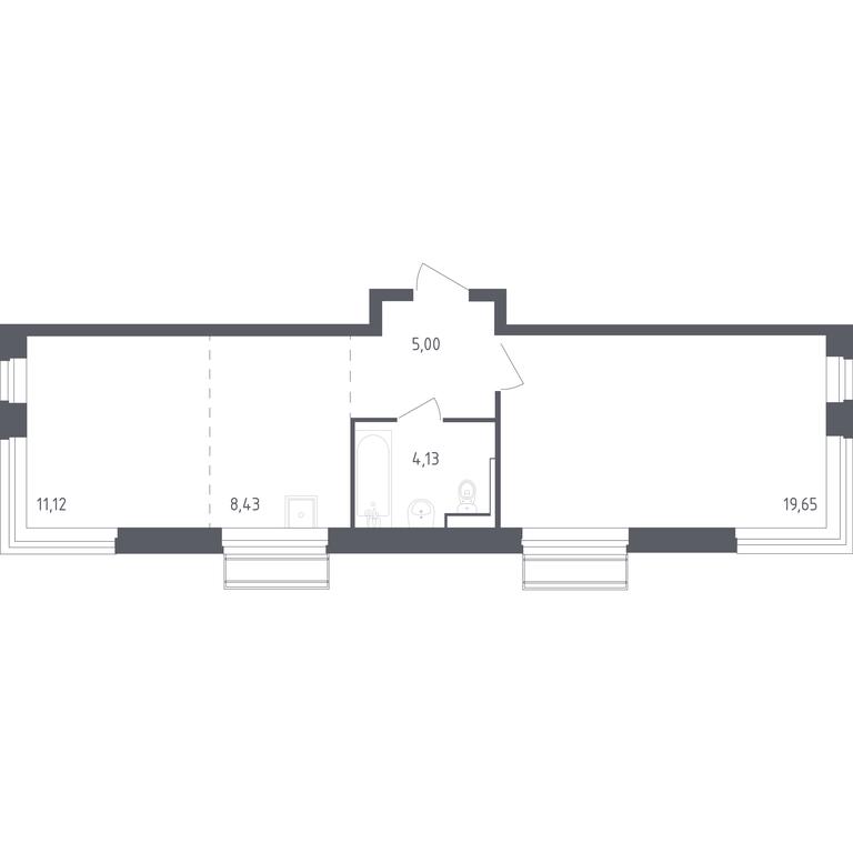 Apartment Sale, 48.33 sq. m. at Rublevskiy Kvartal, Laykovo Green Quarter, zhiloy kompleks Gorod-sobytiye Laykovo, selo Laykovo, Odintsovskiy City District, Moscow Region, Russia #1 Apartment Sale, 48.33 sq. m. at Rublevskiy Kvartal, Laykovo Green Quarter, zhiloy kompleks Gorod-sobytiye Laykovo, selo Laykovo, Odintsovskiy City District, Moscow Region, Russia #1